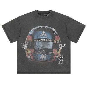 Carlos Sainz Helmet Shirt - Athentiq Black size Large CS55 🌶️ F1 Formula 1 merch